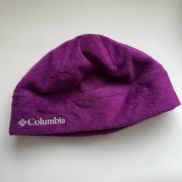 Columbia Kids’ Purple and Cream  Beanie Set - Picture 7 of 10